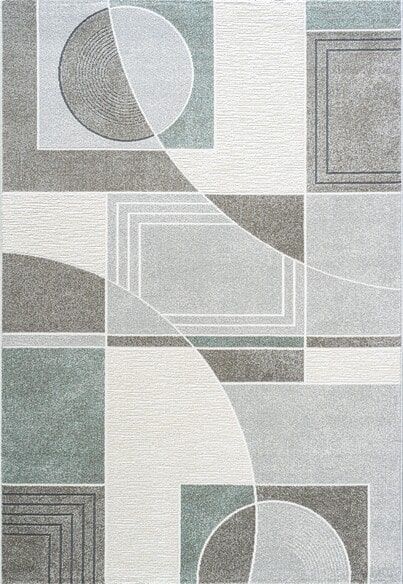 Dynamic Rugs POLARIS 46012-6141 Ivory and Grey and Teal